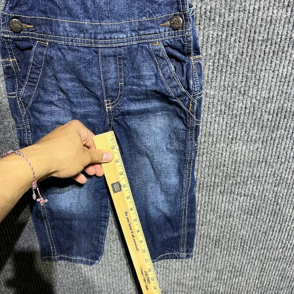 OshKosh B'gosh Overalls Kids 2T Blue Denim Vestbak Logo Adjustable Straps